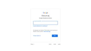 
                            2. Oturum açın - Google Hesapları - Google Accounts