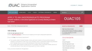 
                            1. OUAC 105 application