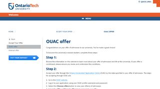 
                            12. OUAC offer | Welcome - University of Ontario Institute of ...