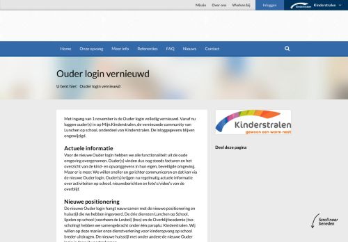 
                            9. Ouder login vernieuwd - Lunchen op school