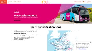 
                            2. Ouibus - Low fare bus travels in Europe - OUI.sncf