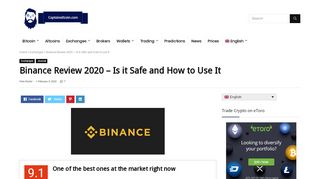 
                            5. Our Binance Review - Is Binance Safe and Reliable Exchange?
