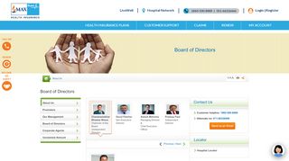 
                            7. Our Board of Directors - Max Bupa Health Insurance