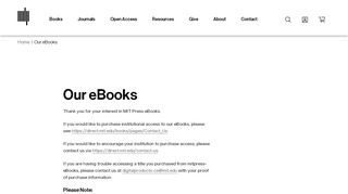 
                            4. Our eBooks | The MIT Press