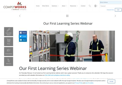 
                            13. Our First Learning Series Webinar – ComplyWorks