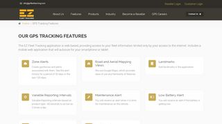 
                            7. Our GPS Tracking Features - EZ Fleet Tracking by Global Cloud Fleet