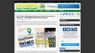 
                            2. Our Home Business Que es y Como Funciona el Negocio ...