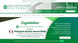 
                            2. Our Lady of Fatima University