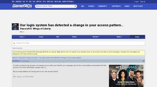 
                            4. Our login system has detected a change in your access pattern ...
