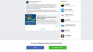 
                            4. Our online library catalogue will be... - Whakatane District Council ...