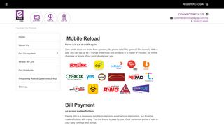 
                            8. Our Products - e-pay | Top Up & Pay Bills | Dashboard