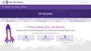 
                            2. Our Professional Services - The CV Centre