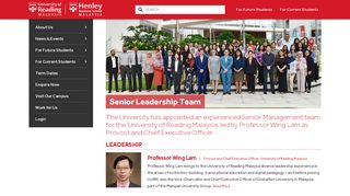 
                            6. Our Staff - University of Reading Malaysia