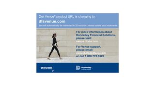 
                            4. Our Venue® product URL is changing to dfsvenue.com You will ...