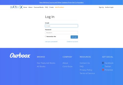 
                            4. Ourboox - Login