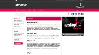 
                            3. OurStage | About OurStage.com