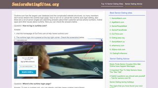 
                            8. OurTime Login Page, Ourtime reviews - Top 10 senior dating sites