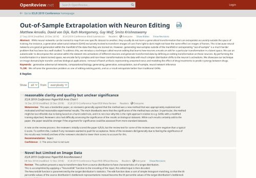 
                            11. Out-of-Sample Extrapolation with Neuron Editing | OpenReview