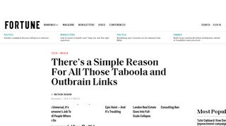 
                            12. Outbrain and Taboola Exist Because Media Companies Are ... - Fortune