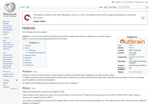 
                            13. Outbrain - Wikipedia