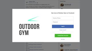 
                            13. Outdoor Gym - Facebook