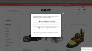 
                            2. Outdoor Outlet Online Shop - Schnäppchen & Restposten | campz.ch