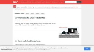 
                            10. Outlook: 1und1-Email einrichten - CHIP