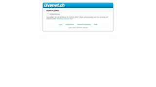 
                            5. Outlook 2003 - Hilfe / FAQ :: Livenet Webmail :: Free mail @livenet.ch ...