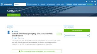
                            9. Outlook 2003 keeps prompting for a password that's already saved ...