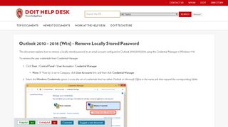 
                            13. Outlook 2010 - 2016 (Win) - Remove Locally Stored Password