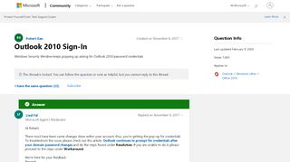 
                            6. Outlook 2010 Sign-In - Microsoft Community
