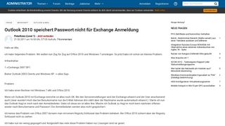 
                            2. Outlook 2010 speichert Passwort nicht für Exchange Anmeldung ...