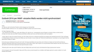 
                            12. Outlook 2016 per IMAP einzelne Mails werden nicht synchronisiert ...