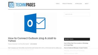 
                            7. Outlook 2019/2016: Add Yahoo Mail - Technipages