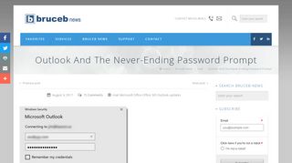 
                            9. Outlook And The Never-Ending Password Prompt | Bruceb News