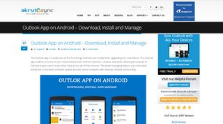 
                            12. Outlook App on Android - How To Install and Manage - AkrutoSync