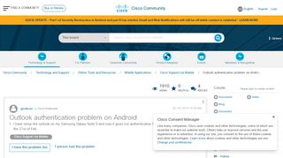 
                            9. Outlook authentication problem on Andro... - Cisco Community