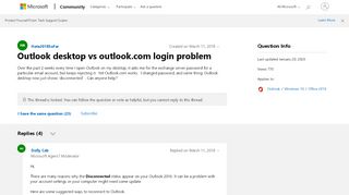 
                            1. Outlook desktop vs outlook.com login problem - Microsoft Community