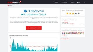 
                            3. Outlook down? Current outages and problems | Downdetector