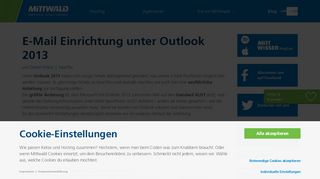 
                            6. Outlook E-Mail-Einrichtung - Mittwald