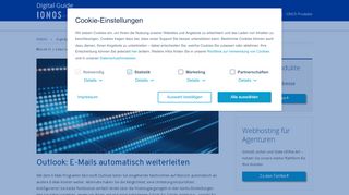 
                            8. Outlook E-Mails automatisch weiterleiten - so funktioniert´s! - 1&1 IONOS