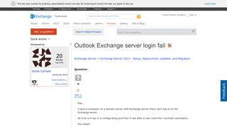 
                            2. Outlook Exchange server login fail - Microsoft