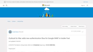 
                            13. Outlook for Mac adds new authentication flow for Google IMAP in ...