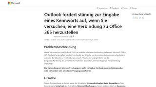 
                            2. Outlook fordert ständig Ihr Kennwort beim ... - Microsoft Support