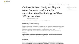 
                            9. Outlook fordert ständig Ihr Kennwort beim Verbinden zu Office 365