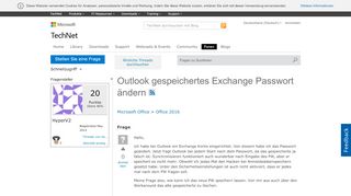 
                            10. Outlook gespeichertes Exchange Passwort ändern - Microsoft