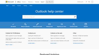 
                            3. Outlook help - Office Support