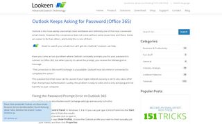 
                            9. Outlook Keeps Asking for Password (Office 365) - Lookeen