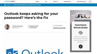 
                            12. Outlook keeps asking for your password? Here's the ... - Windows Report