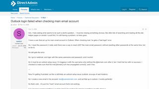 
                            5. Outlook login failed when checking main email account ...